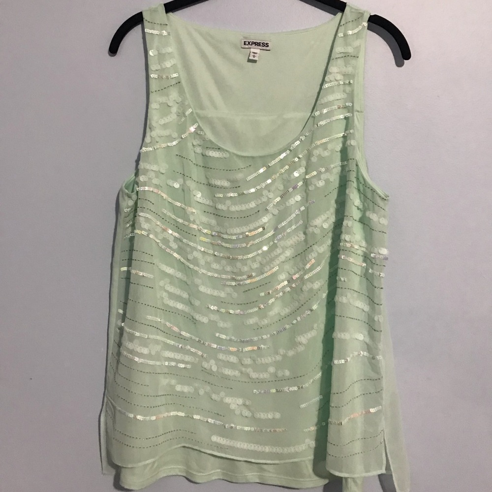 EXPRESS Sequins Top